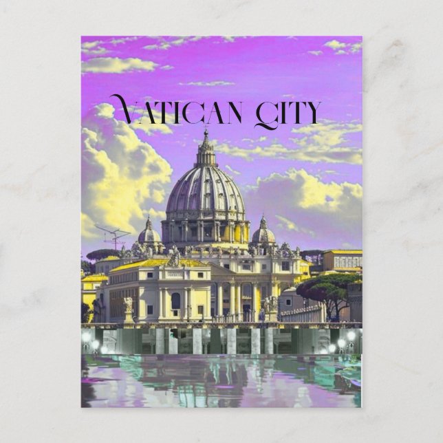 Vatican City Travel Postcard, Vatican City Postcar Postkarte (Vorderseite)