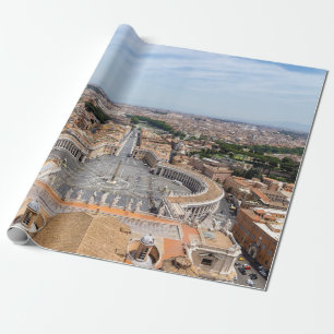 Vatikan, Italien: Luftbild des Petersplatzes Geschenkpapier
