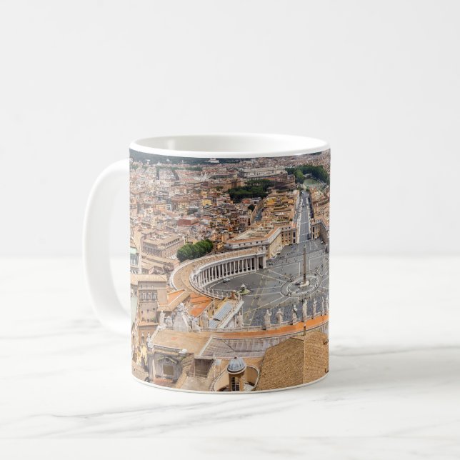 Vatikan, Italien: Piazza San Pietro Kaffeetasse (Vorderseite Links)
