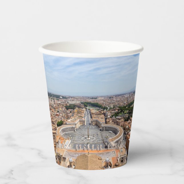 Vatikan, Italien: Piazza San Pietro Pappbecher (Vorderseite)