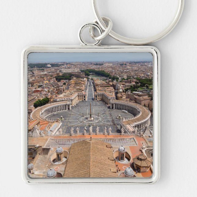 Vatikan, Italien: Piazza San Pietro Schlüsselanhänger (Vorne)