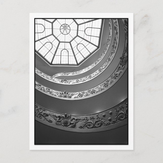 Vatikan-Museums-Wendeltreppe-Postkarte Postkarte (Vorderseite)