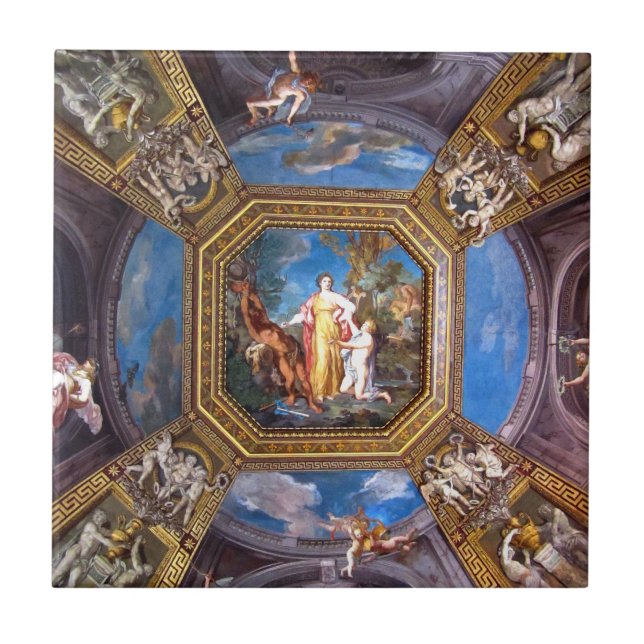 Vatikan-Museumsdecken-Freskofliese Fliese (Vorderseite)