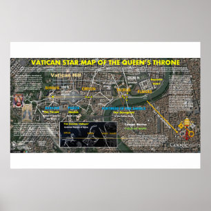 Vatikan Star Map Poster