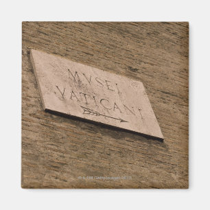 Vatikanische Museen unterzeichnen, Rom, Italien Magnet