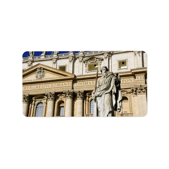 Vatikanmuseum Adressaufkleber (Vorne)
