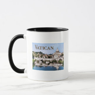 Vatikanstadt gesehen vom Tiber-Flusstext   VATIKAN Tasse