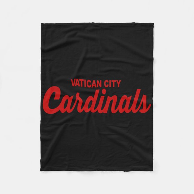 Vatikanstadt-Kardinal Funny Katholischer Papstspor Fleecedecke (Vorderseite)