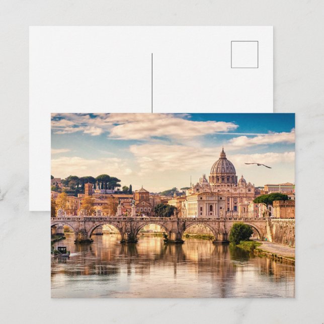 Vatikanstadt Postkarte (Vorne/Hinten)