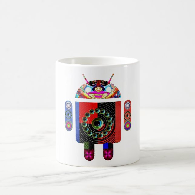 Vatiund BabyAndroid - Art101 durch Navin Kaffeetasse (Mittel)