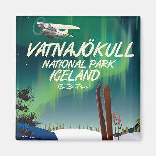 Vatnajökull-Nationalpark Island Reiseplakat Magnet