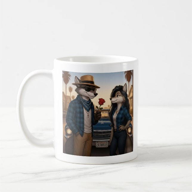 Vato Lobo "Valentines" Kaffeetasse (Links)