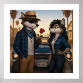 Vato Lobo "Valentines" Poster