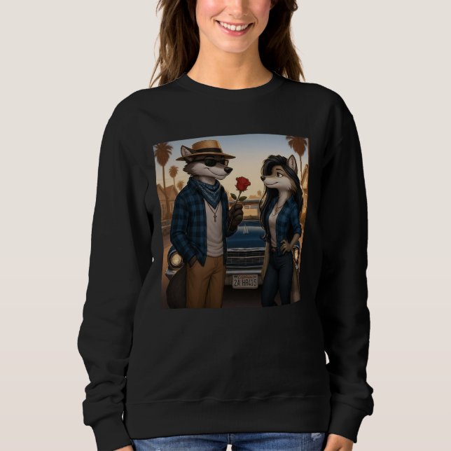 Vato Lobo "Valentinstage" Sweatshirt (Vorderseite)