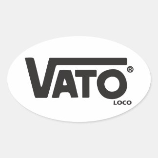 Vato loco Skateboard decal Ovaler Aufkleber