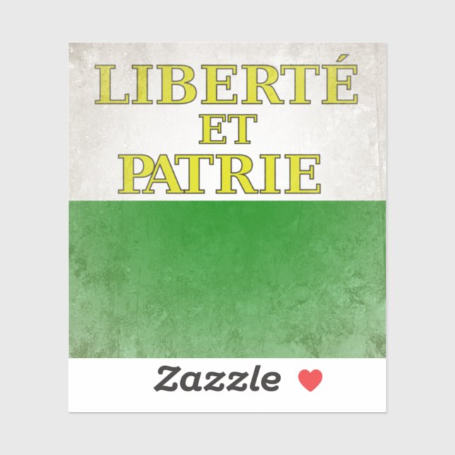 Vaud Aufkleber (Blatt)