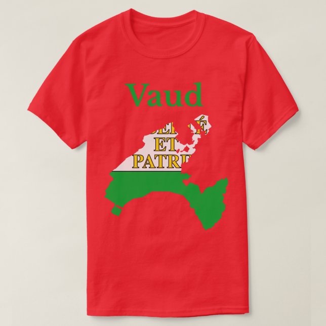 Vaud Canton Schweiz T-Shirt (Design vorne)