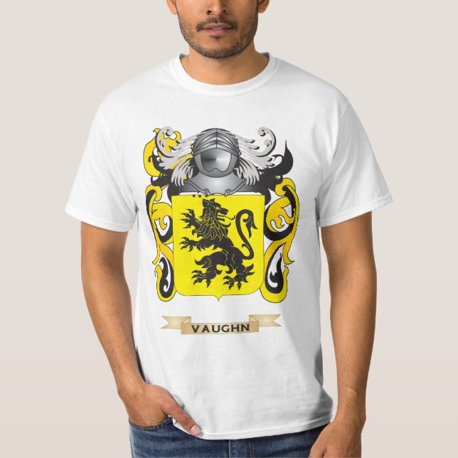 Vaughn Familienwappen (Wappen) T-Shirt (Vorderseite)