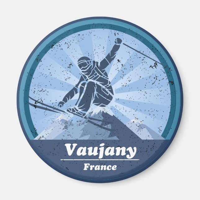 Vaujany Skistation Magnet (Vorne)