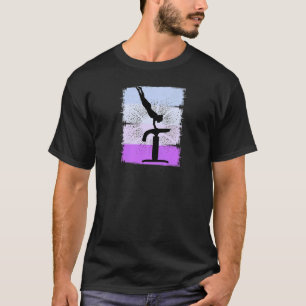 Vault-Gymnast Drehe Cartwheels Ju T-Shirt