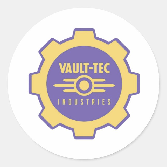 Vault-Teck Runder Aufkleber (Vorderseite)