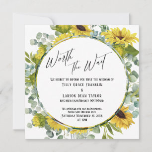 Vaut la carte de Mariage à retardement Floral