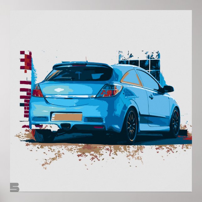 Vauxhall Astra VXR Poster (Vorne)