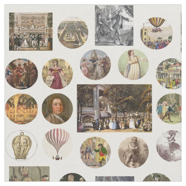 Vauxhall Gardens Fabric (größere Bilder) Stoff (Nahaufnahme)