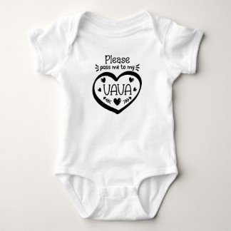 Vava Großmutter Geschenk, Vava, Vava Baby Bodysuit Strampler