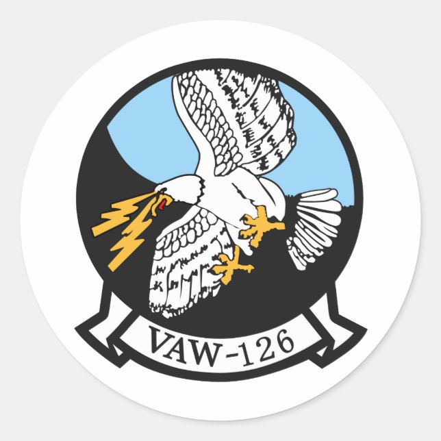 VAW-126 Seahawks Runder Aufkleber (Vorderseite)