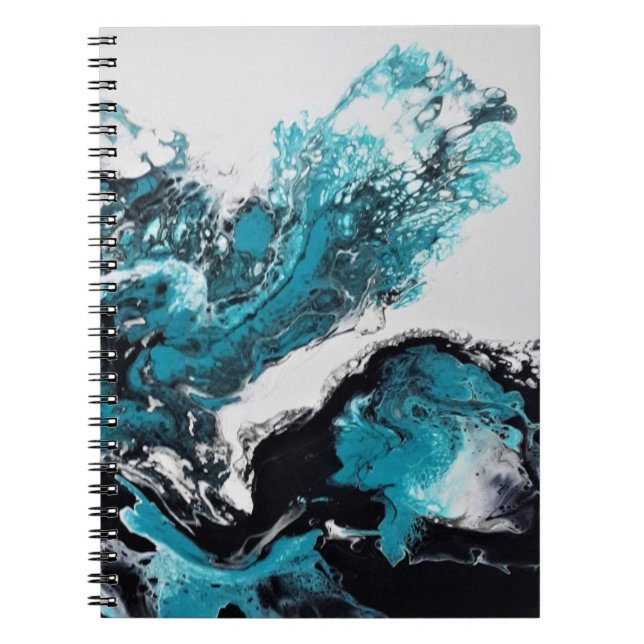Vawes abstrakt Spiral Foto Notebook Notizblock (Vorderseite)