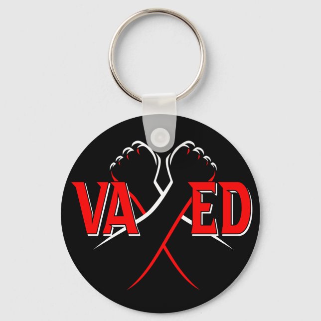 VAXED - Ich wurde gegen COVID-19 geimpft Schlüsselanhänger (Vorderseite)