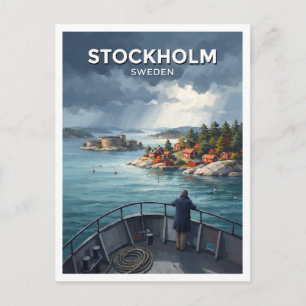 Vaxholm und Stockholmer Schären Schweden Souvenir Postkarte