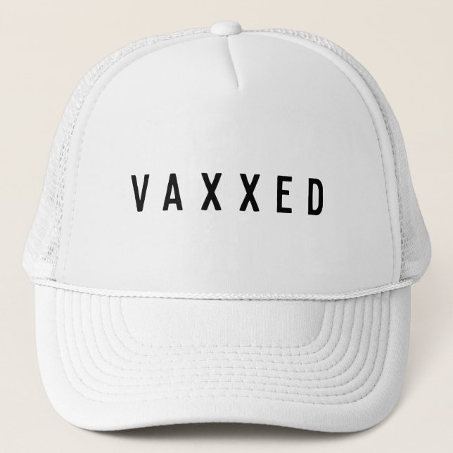 Vaxxed | Covid-19 geimpft Modern stilvoll Truckerkappe (Vorderseite)
