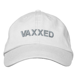 Vaxxed, geimpft, rosa und weiß bestickte baseballkappe