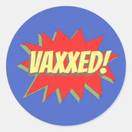 VAXXED! RUNDER AUFKLEBER