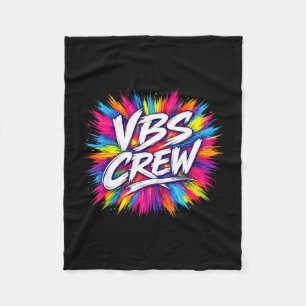 Vbs-Crew farbenfroher Spritzer Ferienbibelschule v Fleecedecke