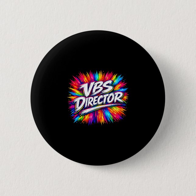Vbs-Direktor Splash farbenfroh zu Ferienbibel Button (Vorderseite)