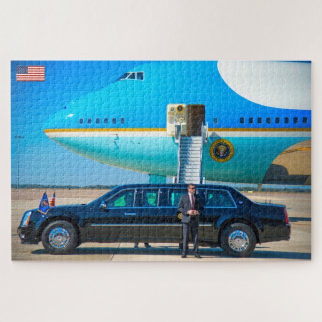 VC-25A (747-200B) und "THE BEAST" (20x30 INCH) (Horizontal)