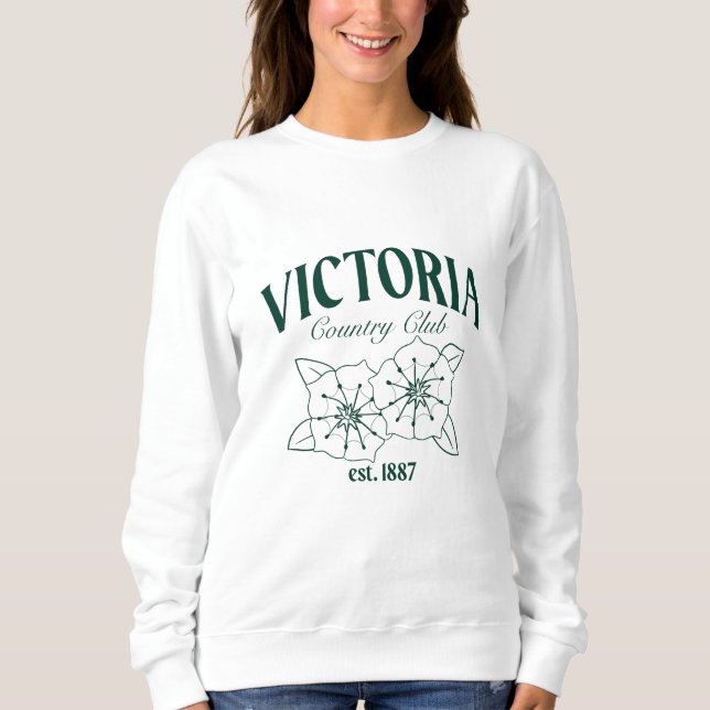 VCC-Logo von Haley - Grün Sweatshirt (Vorderseite)