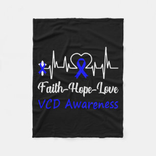 Vcd Awareness Heartbeat Christliche Cross Faith Ho Fleecedecke