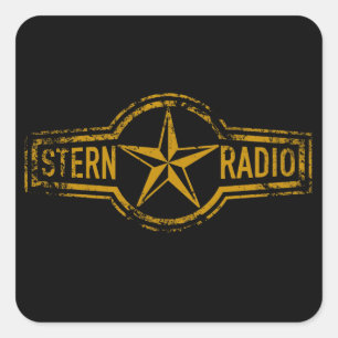 VEB Stern-Radio Sonneberg Quadratischer Aufkleber