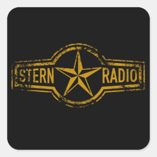 VEB Stern-Radio Sonneberg Quadratischer Aufkleber