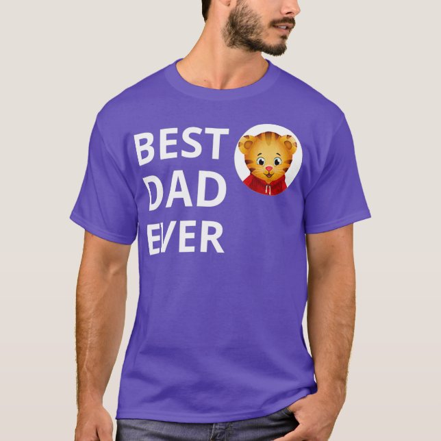 Vebyhogh Daniel Tiger Bester Vater je Vater T-Shirt (Vorderseite)