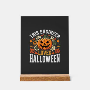 Vecteur de citrouille d'ingénieur d'Halloween
