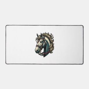 Vecteur de tête de cheval de gravure vintage