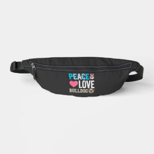 Vecteur Peace Love Bouledogue