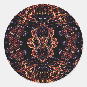 Vector Art, Sticker Flames Abstrait