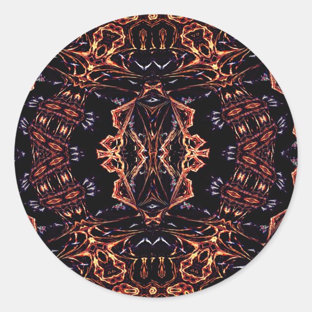 Vector Art, Sticker Flames Abstrait (Devant)