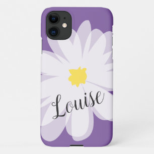 Vector Blume Art lila daisle Zazzle Basic iPhone 11 Hülle